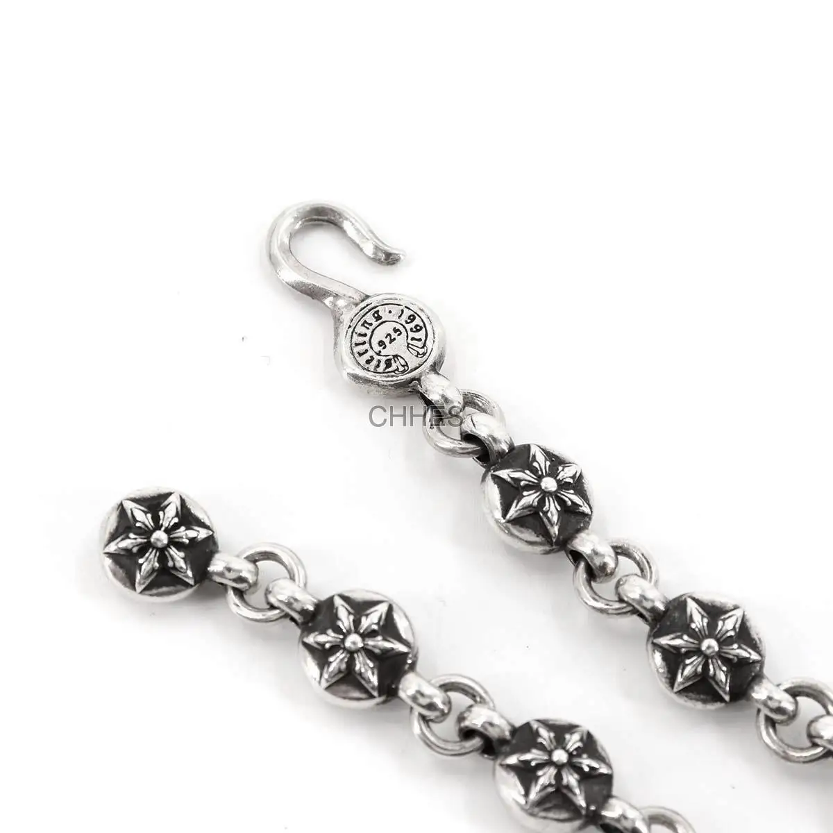 Chrome hearts 克罗心 六芒星球吊坠手链
