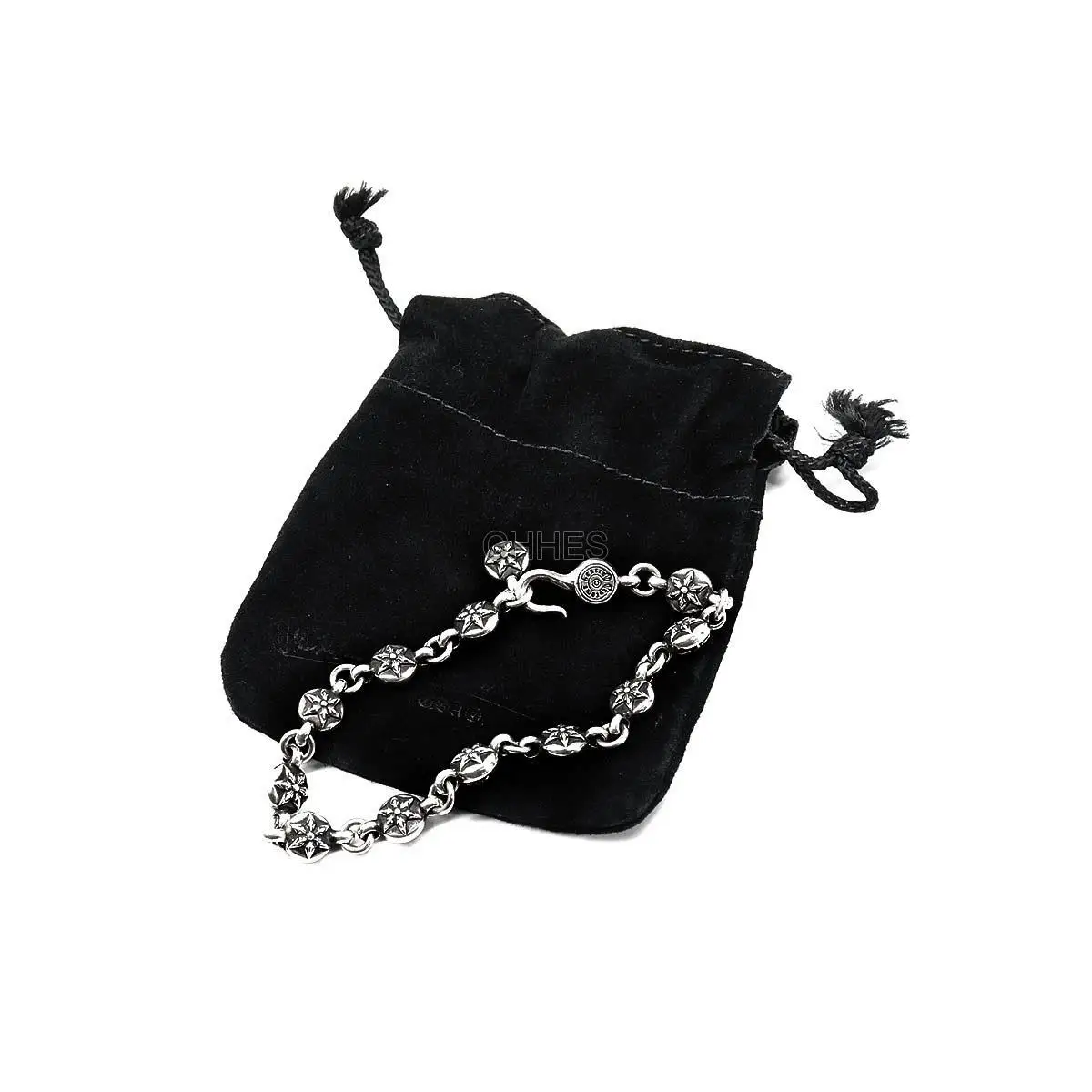 Chrome hearts 克罗心 六芒星球吊坠手链
