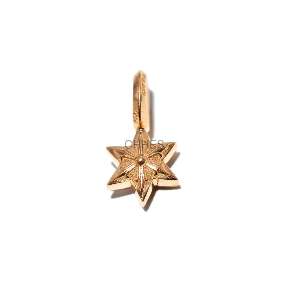 Chrome hearts 克罗心 22K黄金MINI六芒星吊坠