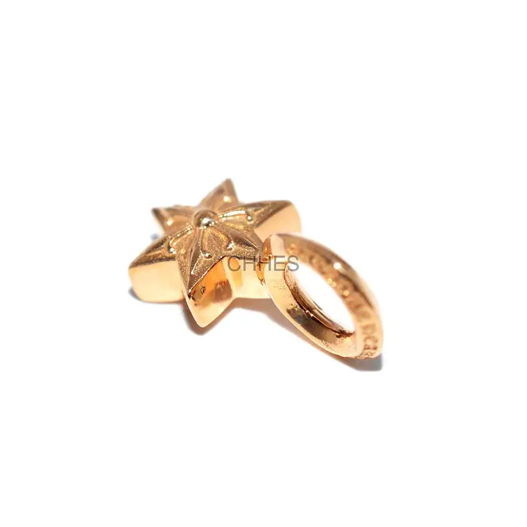 Chrome hearts 克罗心 22K黄金MINI六芒星吊坠