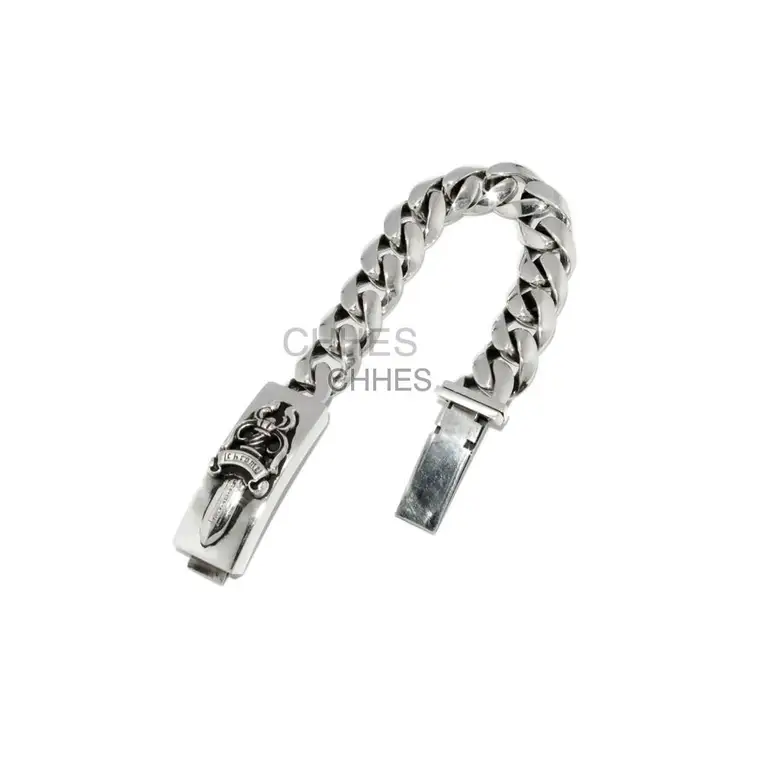 Chrome hearts 克罗心 宝剑长十字花粗手链
