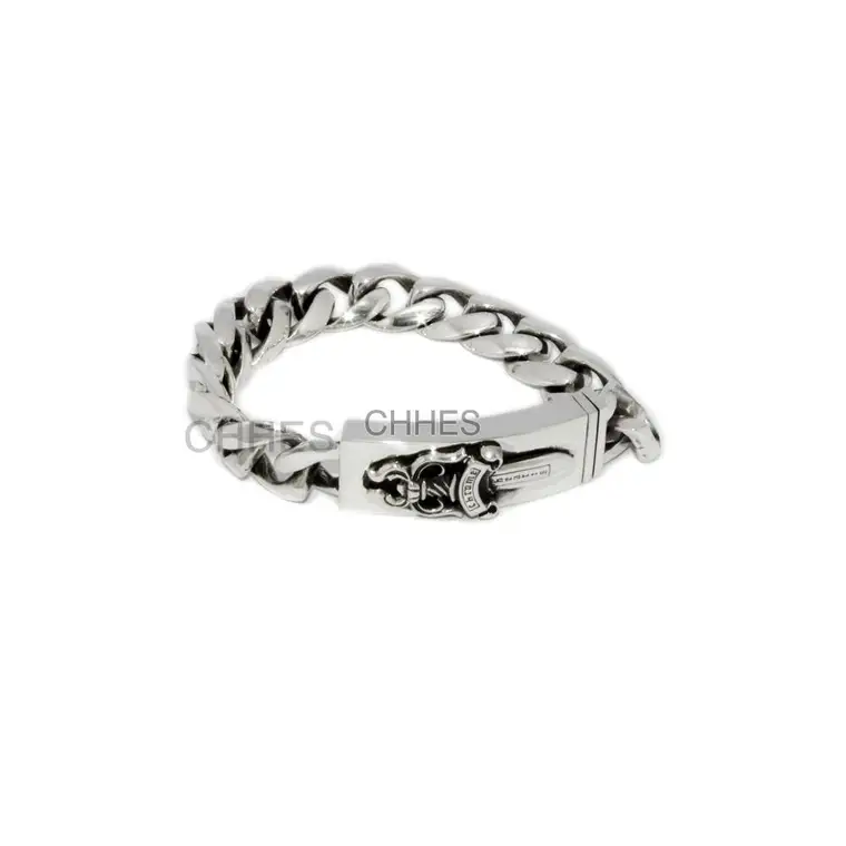 Chrome hearts 克罗心 宝剑长十字花粗手链