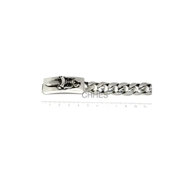 Chrome hearts 克罗心 宝剑长十字花粗手链