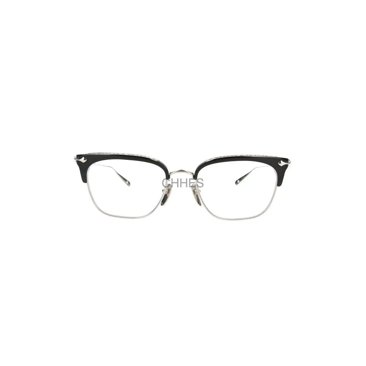 Chrome hearts 克罗心 SLUN TRADICTION I黑色半框银色光学镜