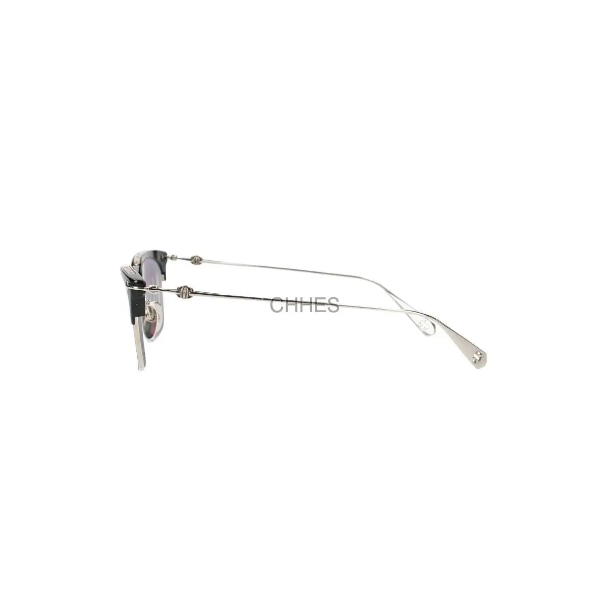 Chrome hearts 克罗心 SLUN TRADICTION I黑色半框银色光学镜
