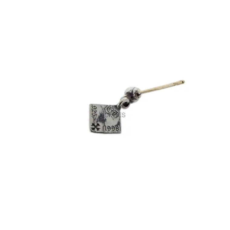 克罗心 方形金字塔十字花耳坠/耳环