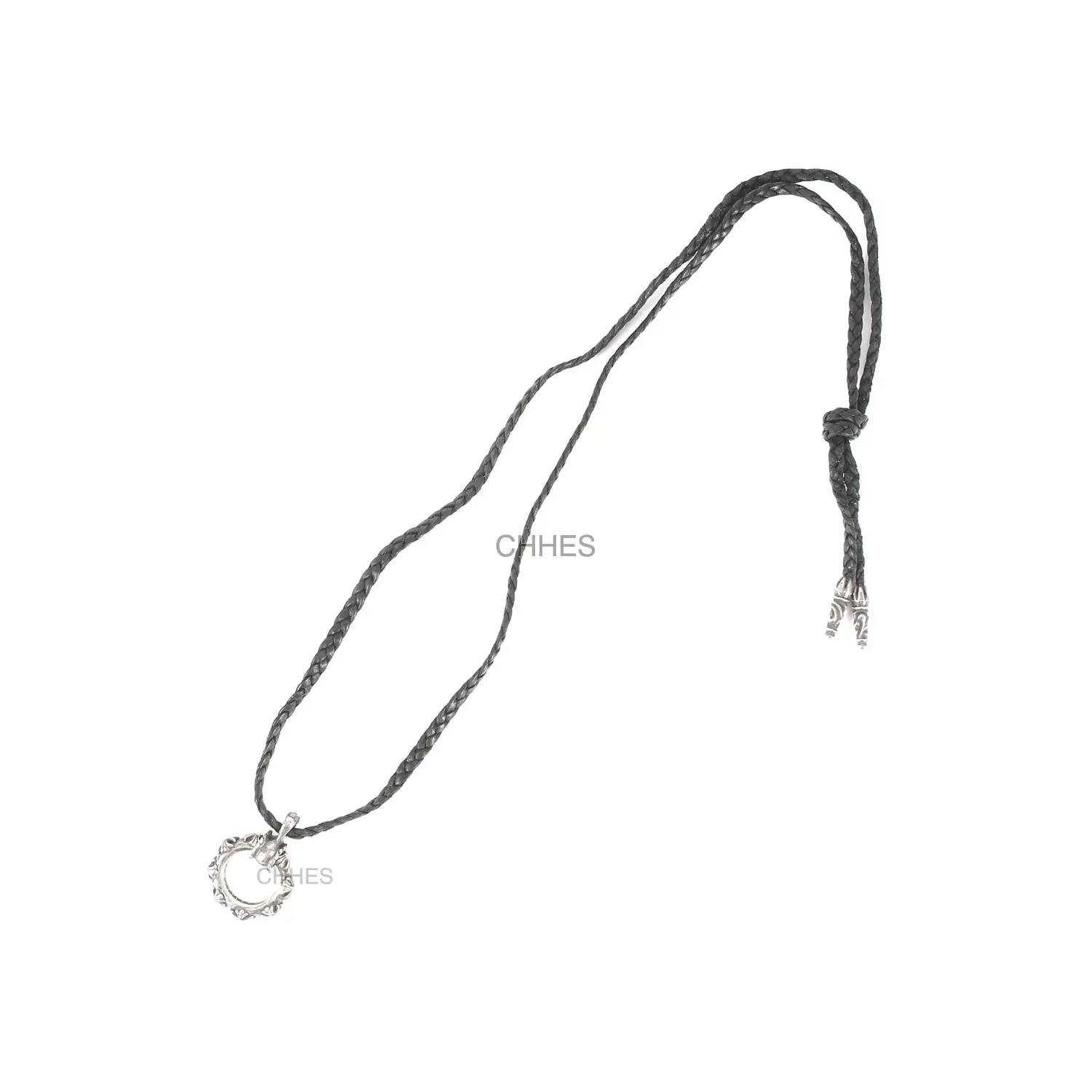 Chrome hearts 克罗心 SBT全十字架图腾戒指吊坠皮绳项链