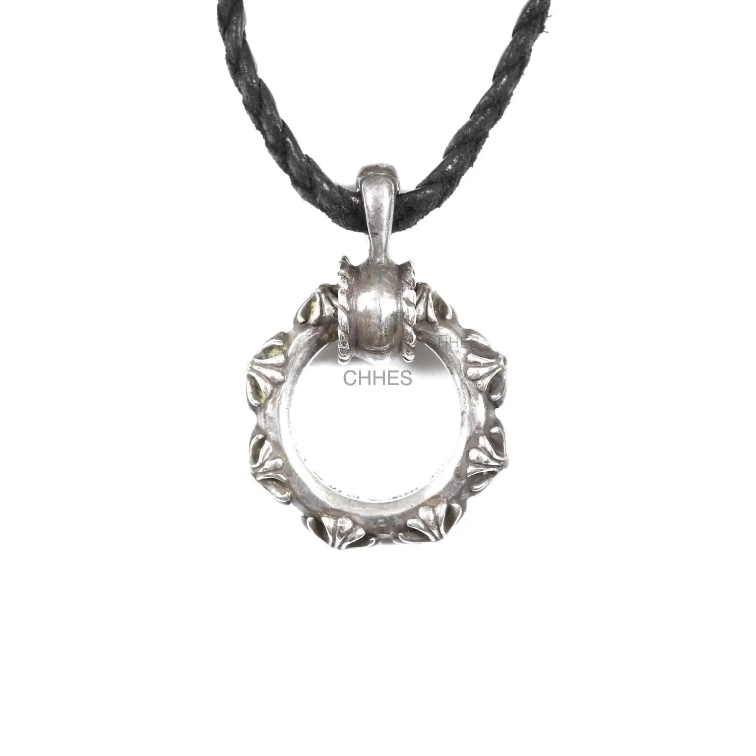 Chrome hearts 克罗心 SBT全十字架图腾戒指吊坠皮绳项链