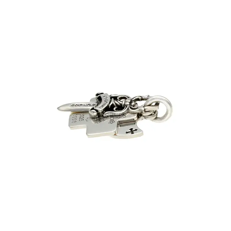 Chrome hearts 克罗心 十字架扇形匕首三合一组合项链/吊坠