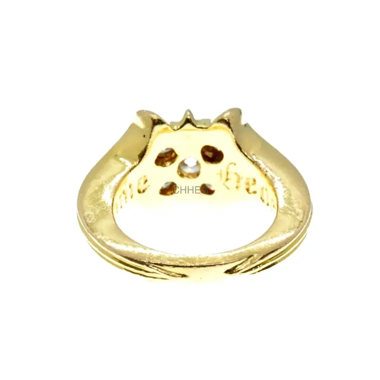 Chrome hearts 克罗心 22K金5分钻石戒指