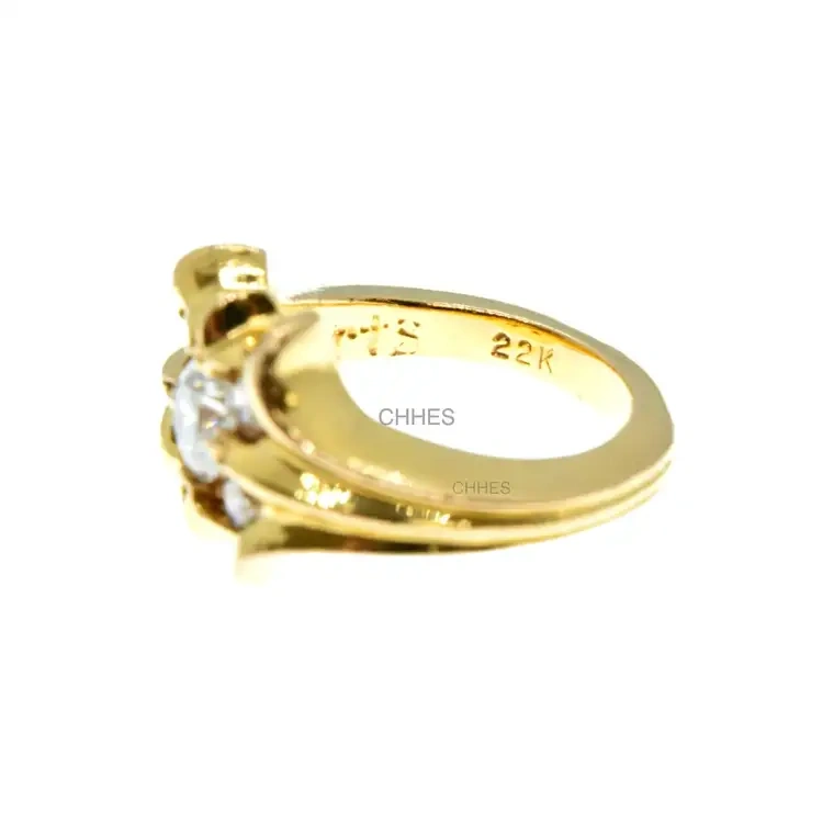 Chrome hearts 克罗心 22K金5分钻石戒指
