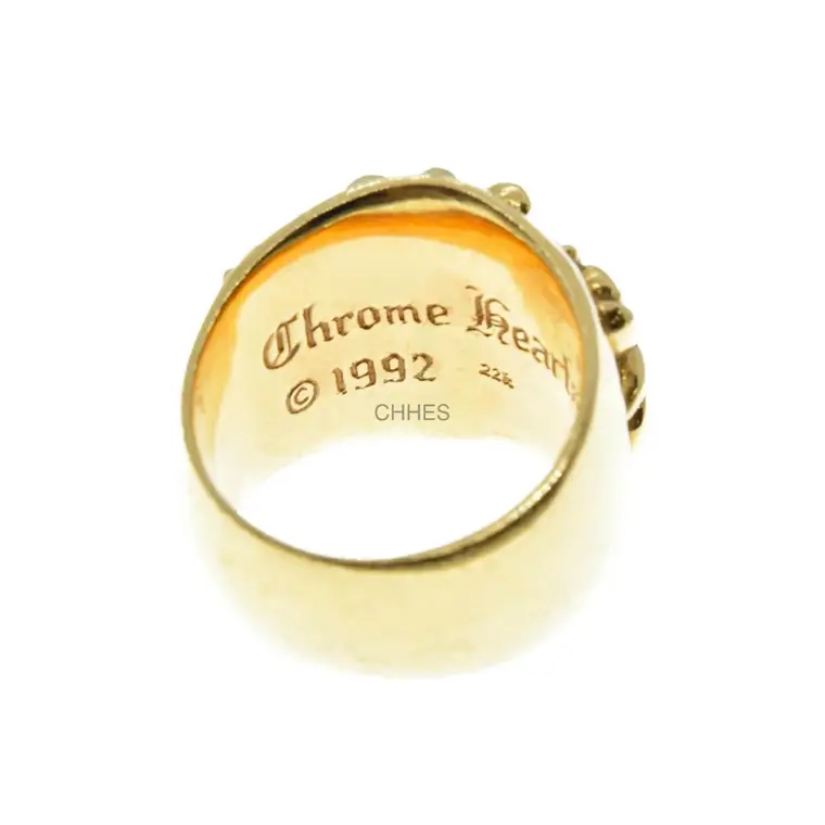 Chrome hearts 克罗心 22K黄金守护者十字架戒指