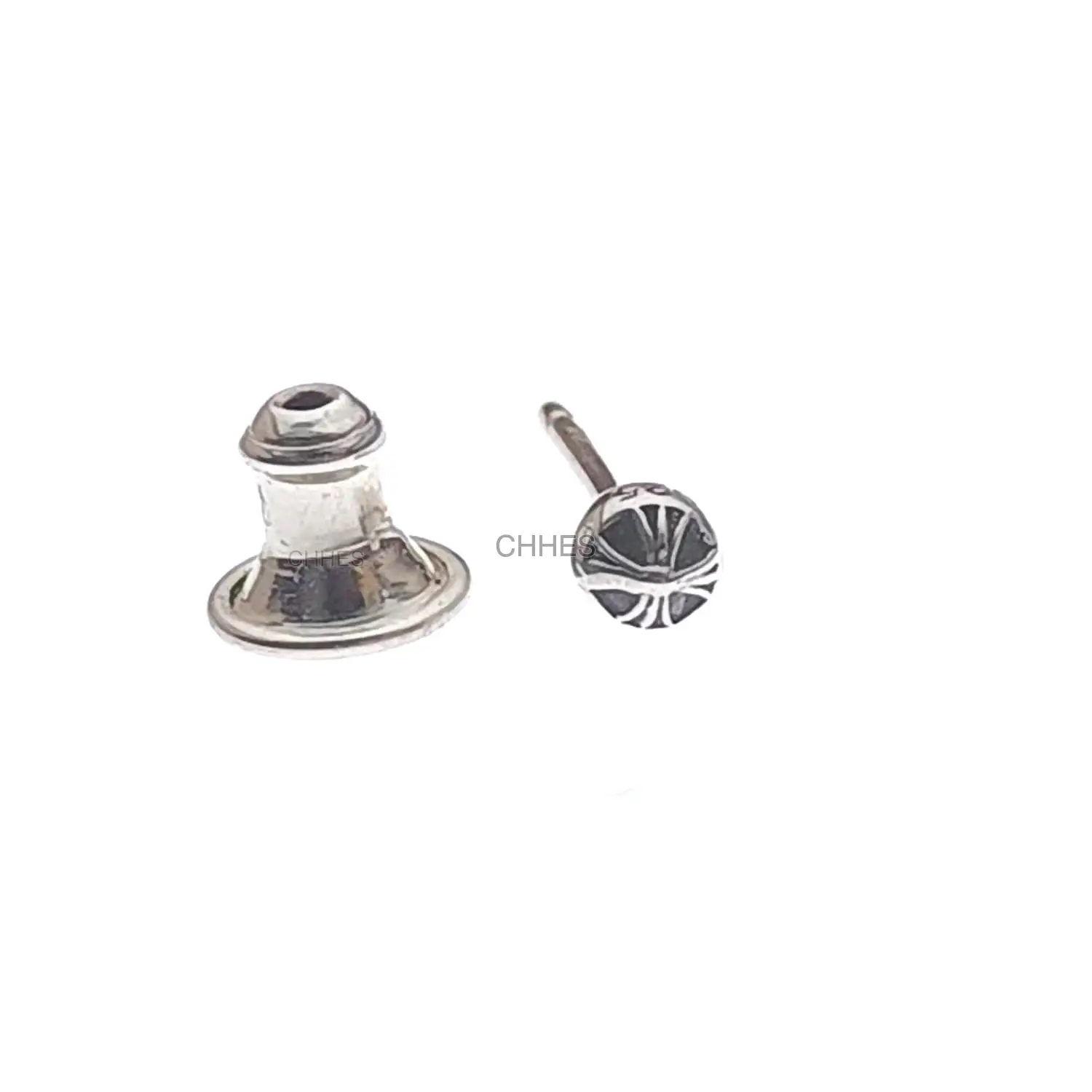 克罗心 十字球耳钉