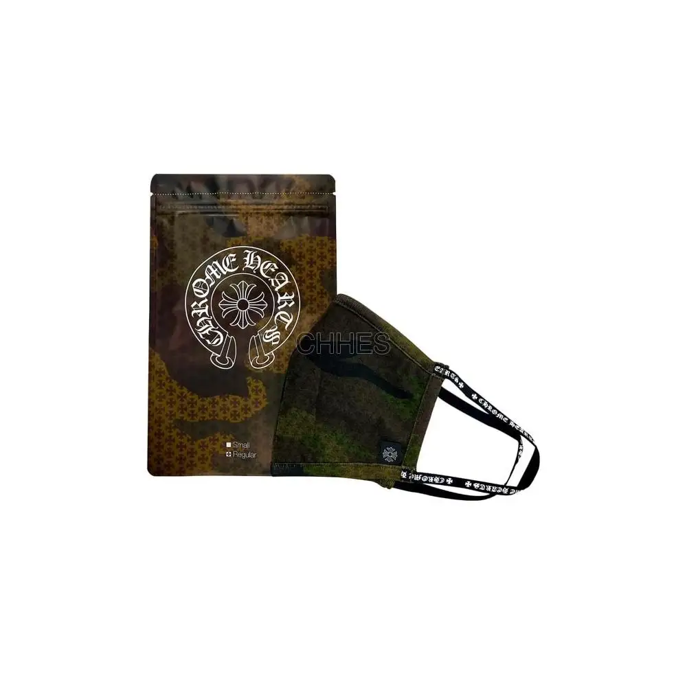 Chrome hearts 克罗心 MASK MLTI LOGO迷彩黑色口罩