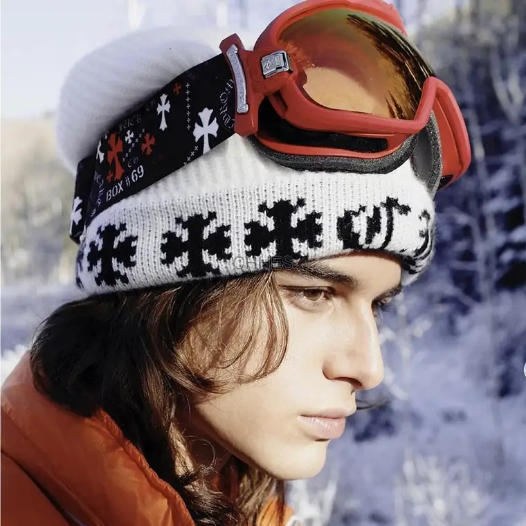 Chrome hearts 克罗心 SKI GOGGLES SILVER M0RNING 红色滑雪镜
