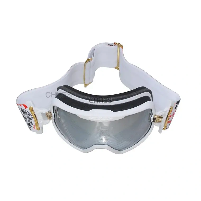 Chrome hearts 克罗心 SKI GOGGLES SILVER M0RNING 白色滑雪镜	