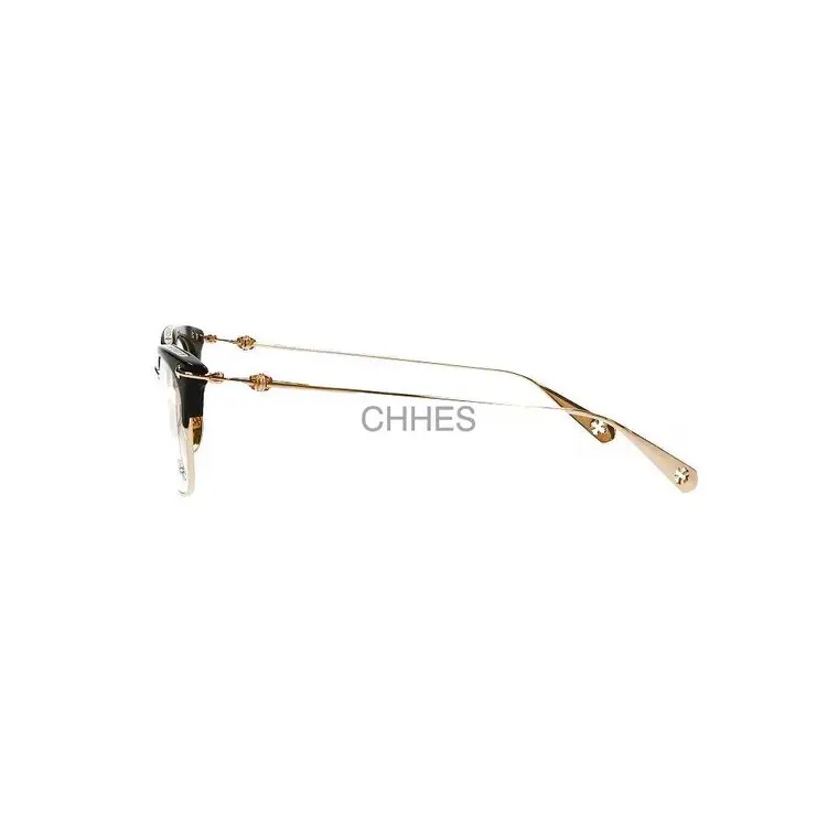 Chrome hearts 克罗心 SLUN TRADICTION I黑色半框金色光学镜
