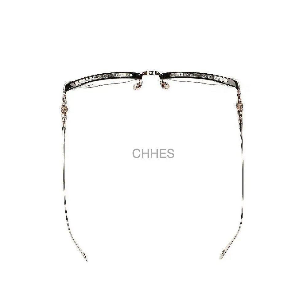 Chrome hearts 克罗心 SLUN TRADICTION I黑色半框金色光学镜