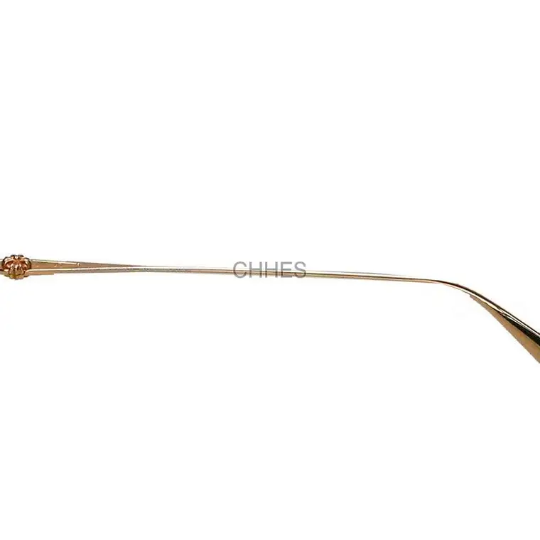 Chrome hearts 克罗心 SLUN TRADICTION I黑色半框金色光学镜