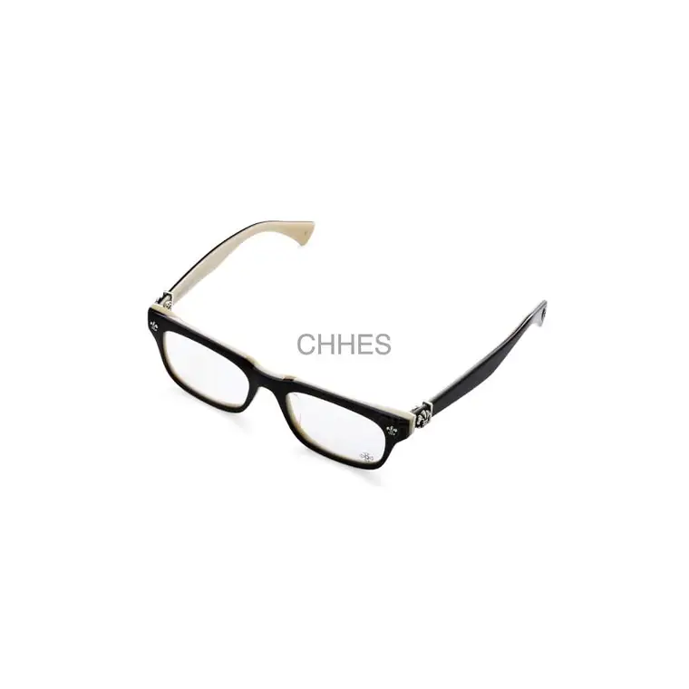 Chrome hearts 克罗心 GITTIN ANY黑白双拼银色光学镜