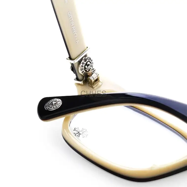 Chrome hearts 克罗心 GITTIN ANY黑白双拼银色光学镜