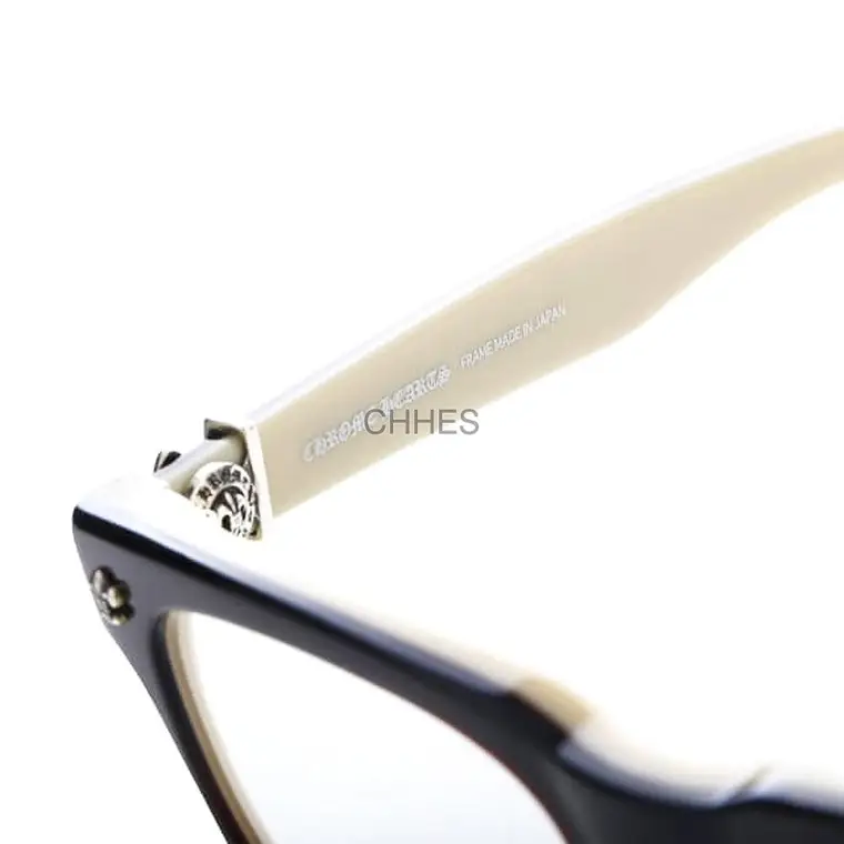 Chrome hearts 克罗心 GITTIN ANY黑白双拼银色光学镜