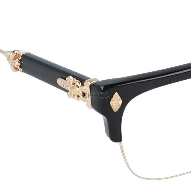 Chrome hearts 克罗心 EVAGILIST 半框黑金光学镜