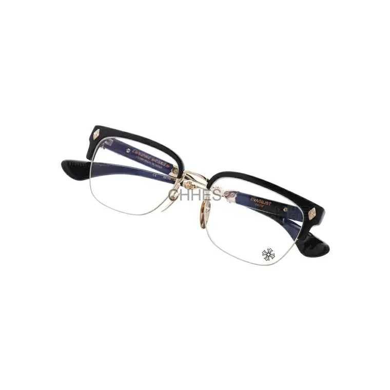 Chrome hearts 克罗心 EVAGILIST 半框黑金光学镜