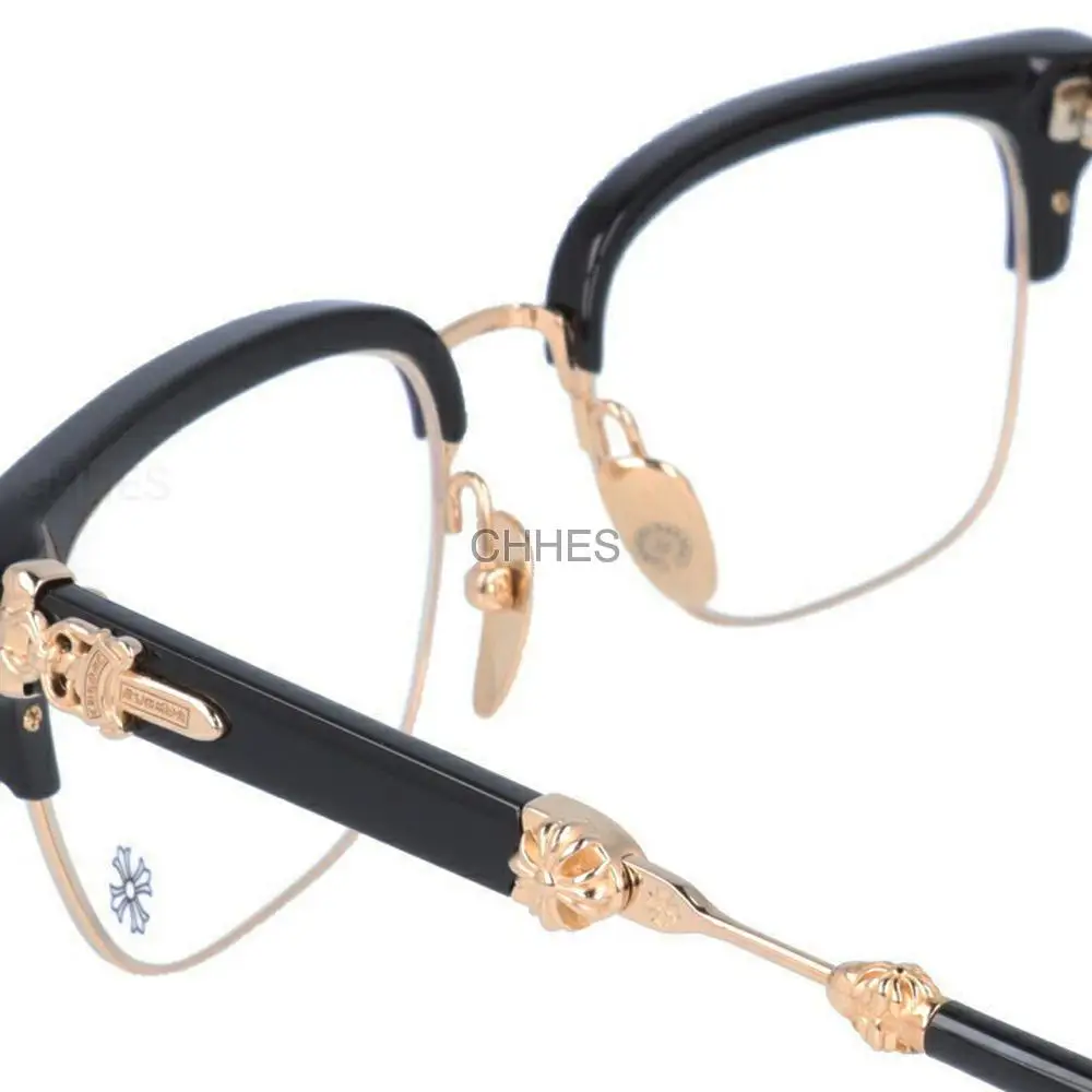Chrome hearts 克罗心 EVAGILIST 半框黑金光学镜