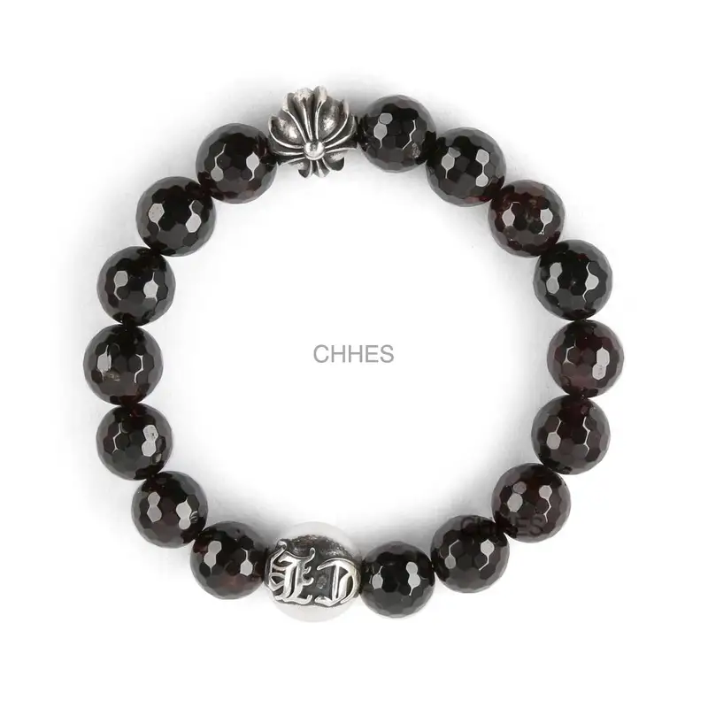 Chromehearts 克罗心 10MM切面石榴石珠手链