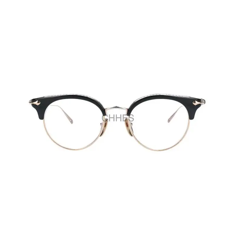 Chrome hearts 克罗心 SLUN TRADICTION II黑色半框金色光学镜