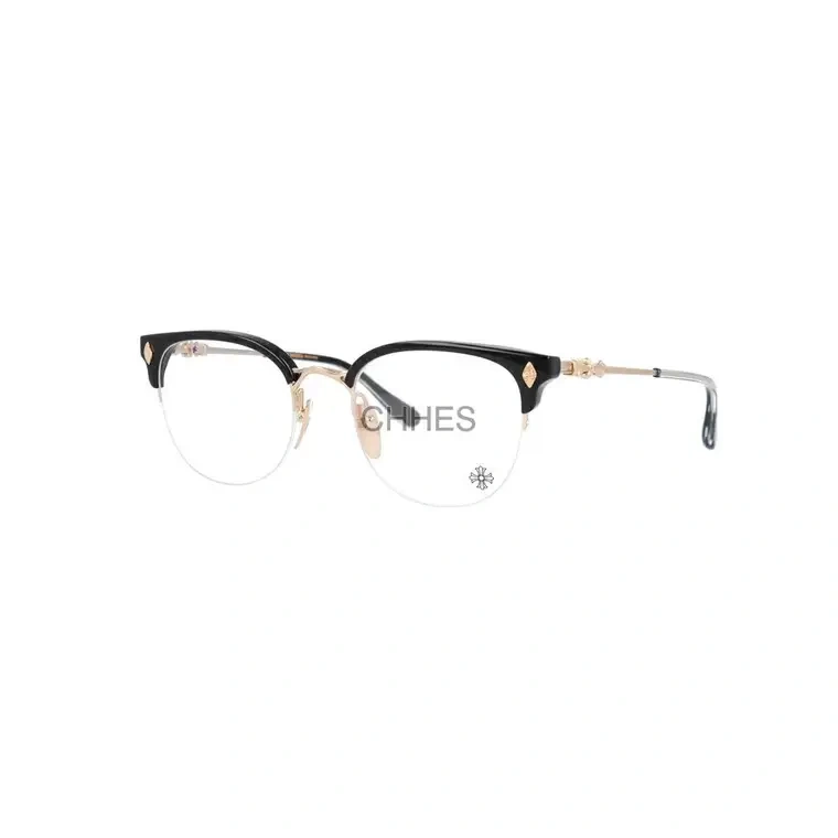 Chrome hearts 克罗心 TANG BK / GP 51 半框黑金光学镜