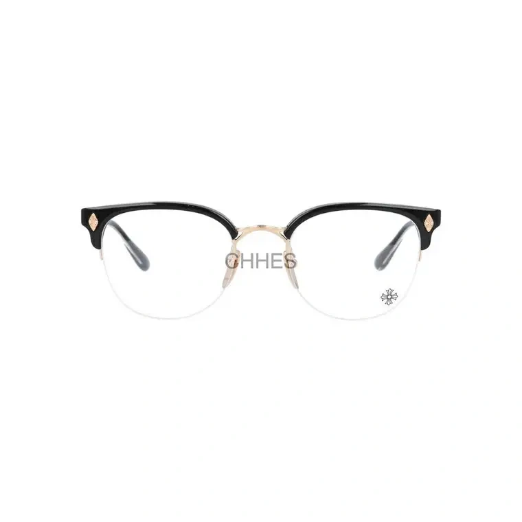 Chrome hearts 克罗心 TANG BK / GP 51 半框黑金光学镜
