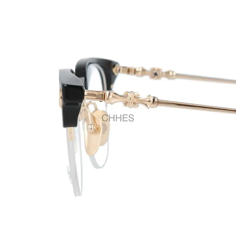 Chrome hearts 克罗心 TANG BK / GP 51 半框黑金光学镜
