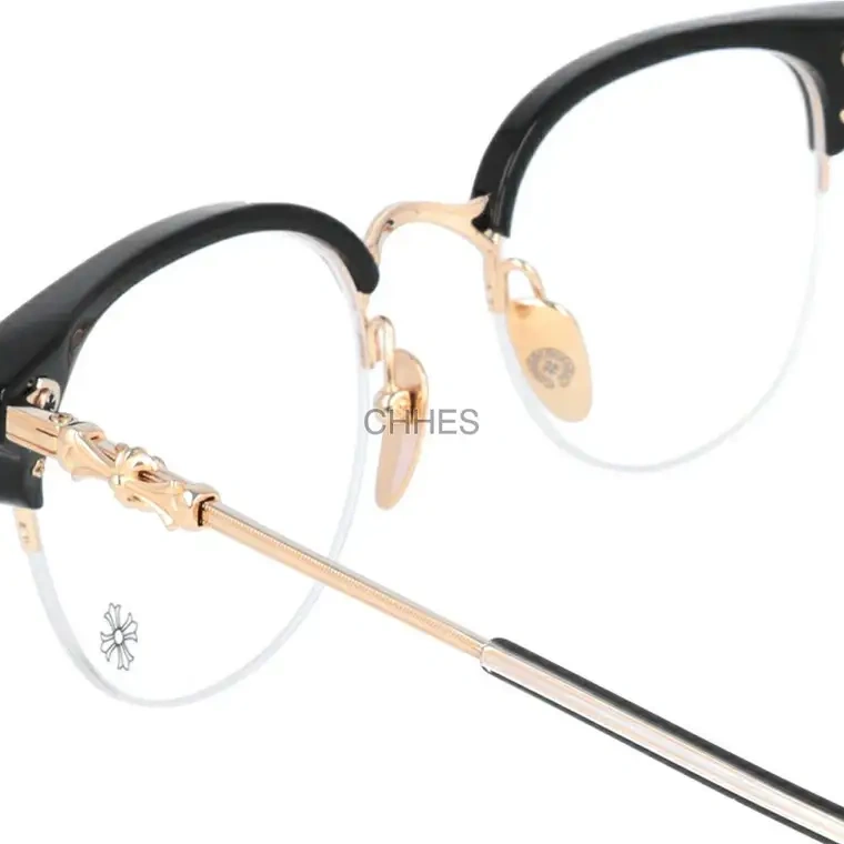 Chrome hearts 克罗心 TANG BK / GP 51 半框黑金光学镜
