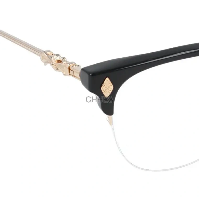 Chrome hearts 克罗心 TANG BK / GP 51 半框黑金光学镜