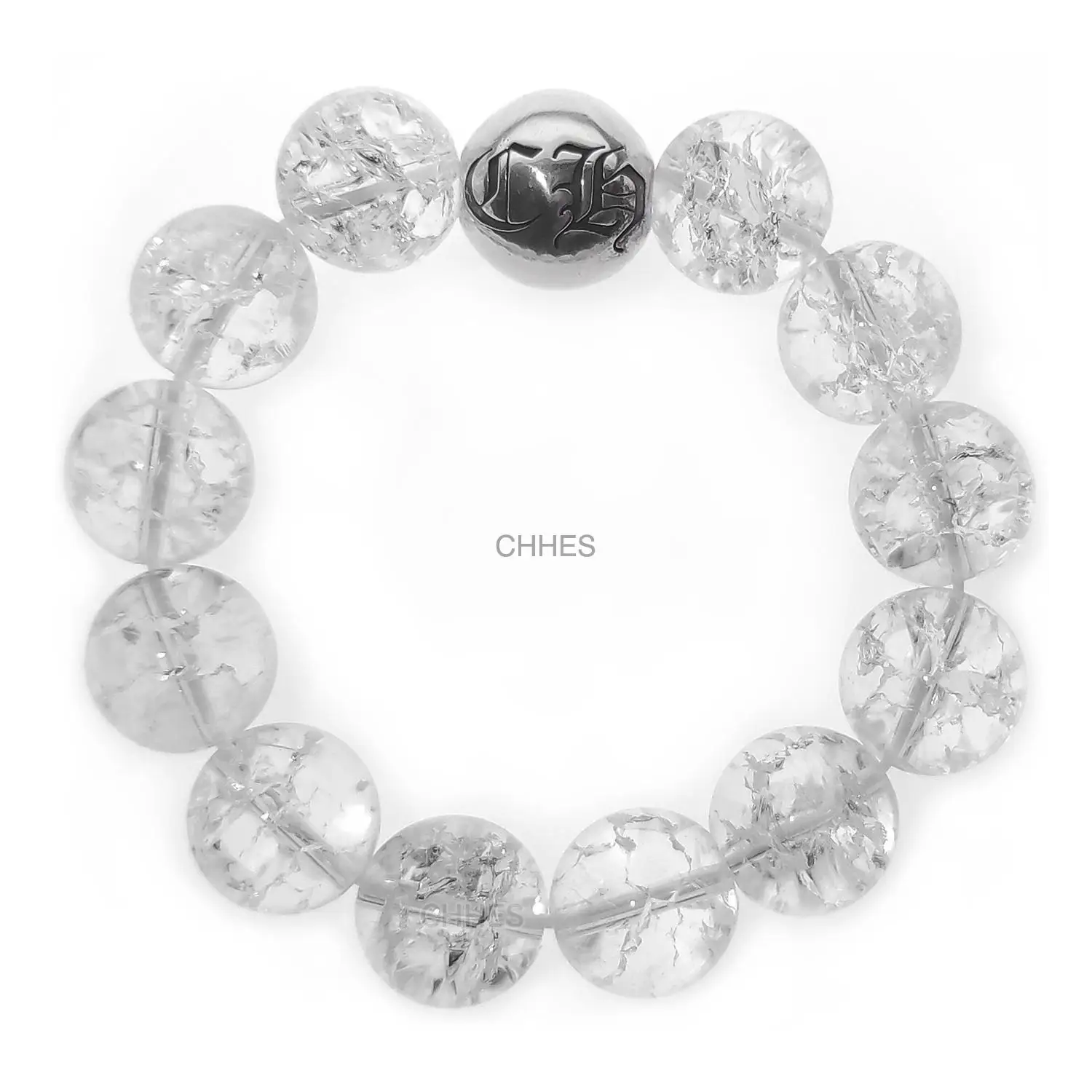 Chrome hearts 克罗心 14MM水晶珠单球手链
