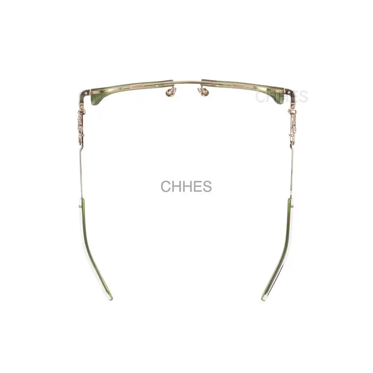 Chrome hearts 克罗心 HOTATION 绿色金框双桥太阳镜