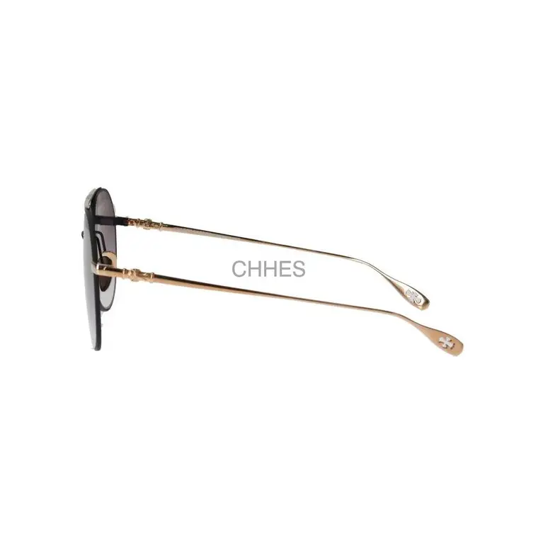 Chrome hearts 克罗心 STEPPIN\'BLU 黑金泪滴太阳镜