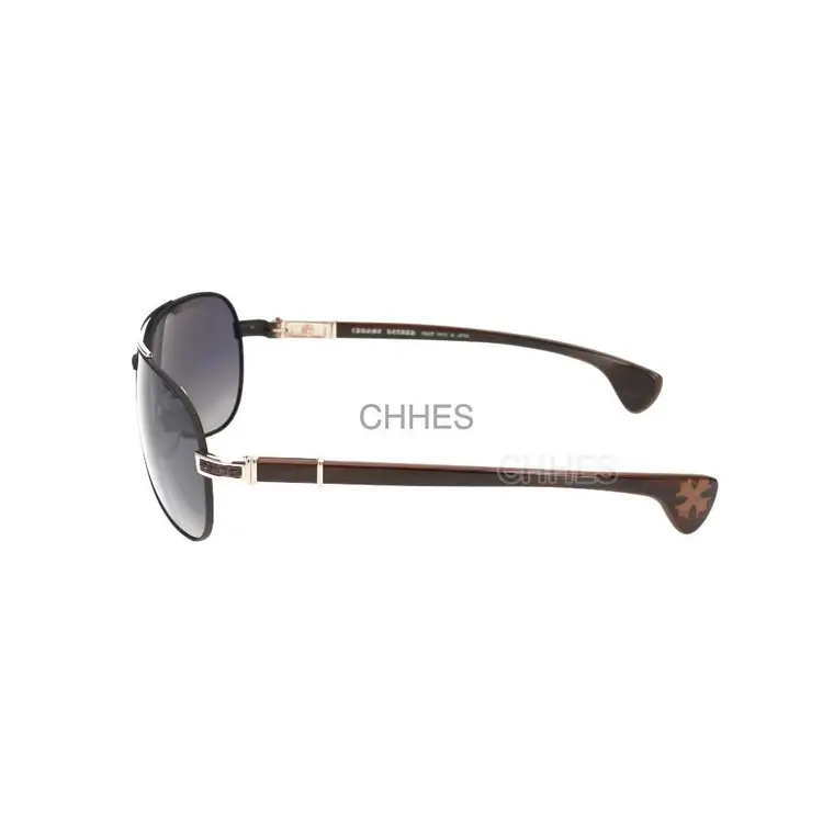 Chrome hearts 克罗心 [THE BEAST I] Ebony Temple 十字花黑金泪滴太阳镜