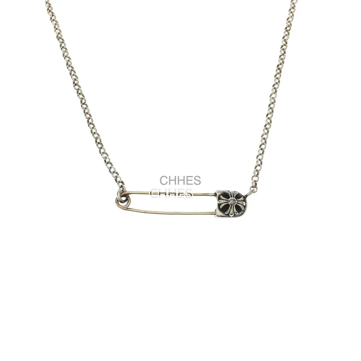 Chrome hearts 克罗心 别针锁骨ROLL项链