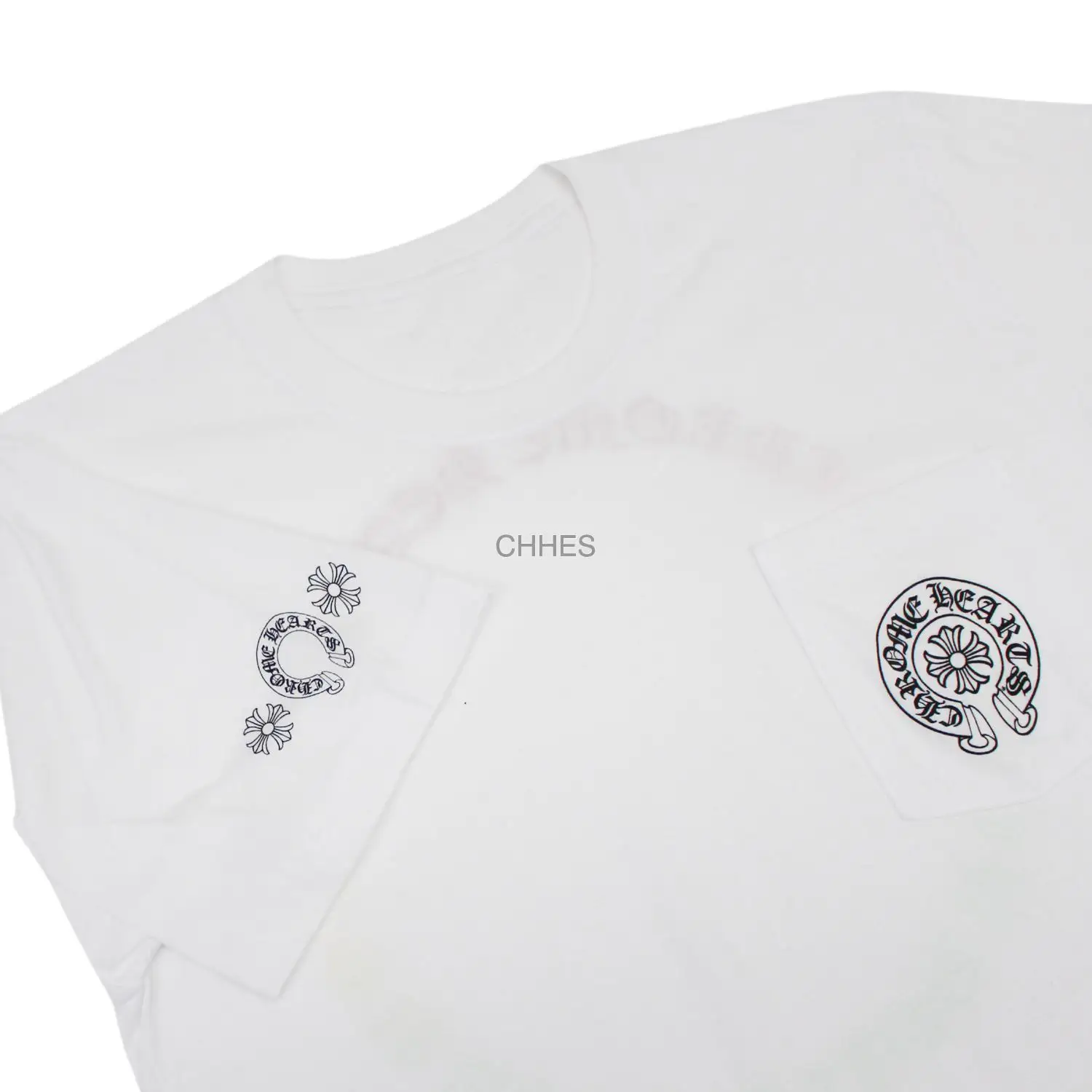 Chrome hearts 圆圈渐变字母白色短袖T恤