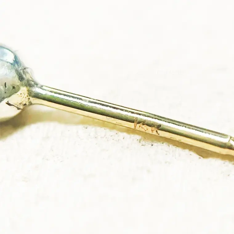 克罗心 BABY FAT半圆十字架双球耳环