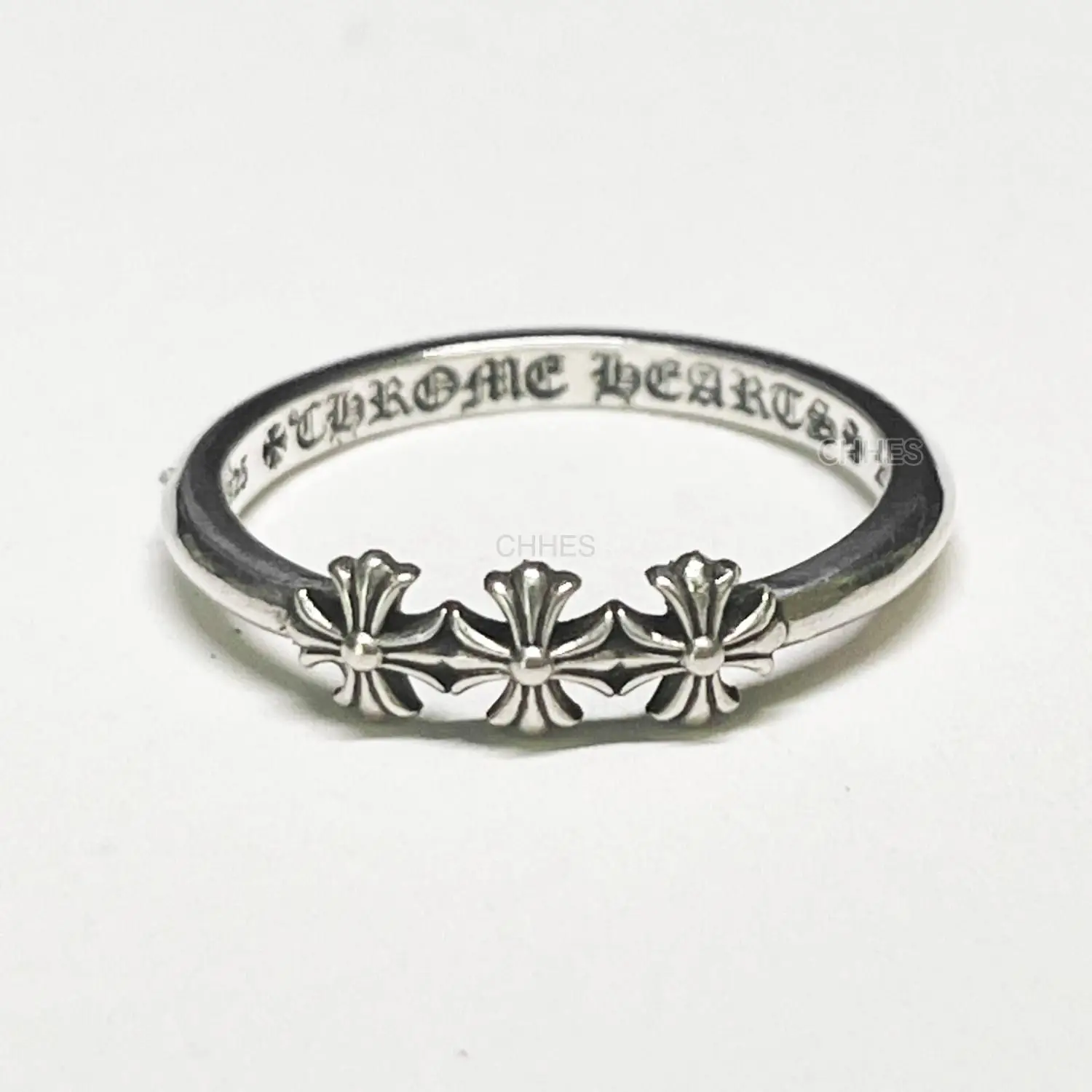 Chromehearts 克罗心 泡泡糖三十字花圆环戒指