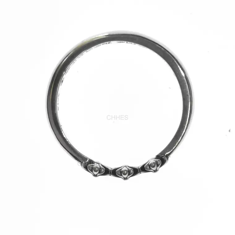 Chromehearts 克罗心 泡泡糖三十字花圆环戒指