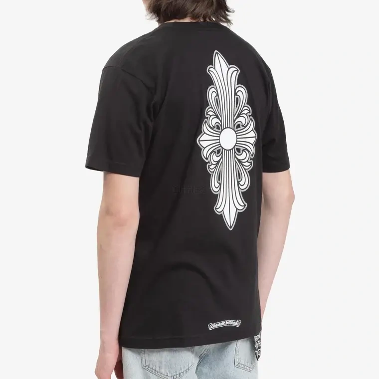 Chrome hearts 长十字花黑色短袖T恤
