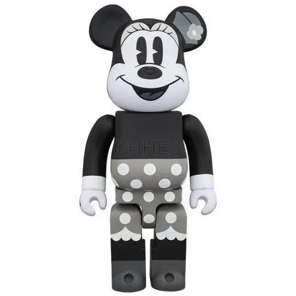 积木熊 MINNIE MOUSE (B&W Ver.) 400% BE@RBRICK