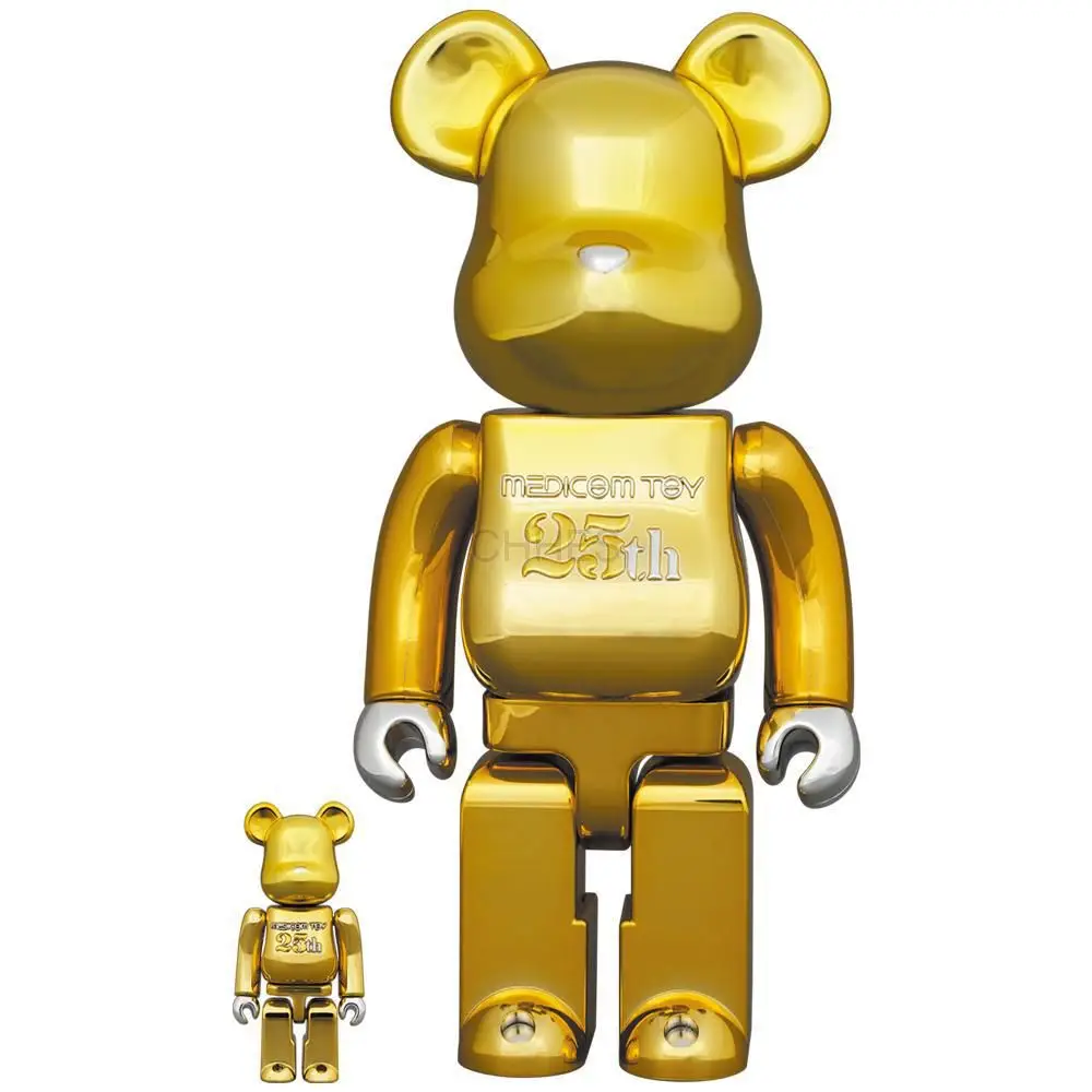 积木熊  BE@RBRICK MEDICOM TOY 25 周年纪念款 100％ ＆ 400％