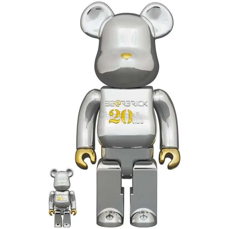 积木熊  BE@RBRICK 20周年纪念款 100％ ＆ 400％