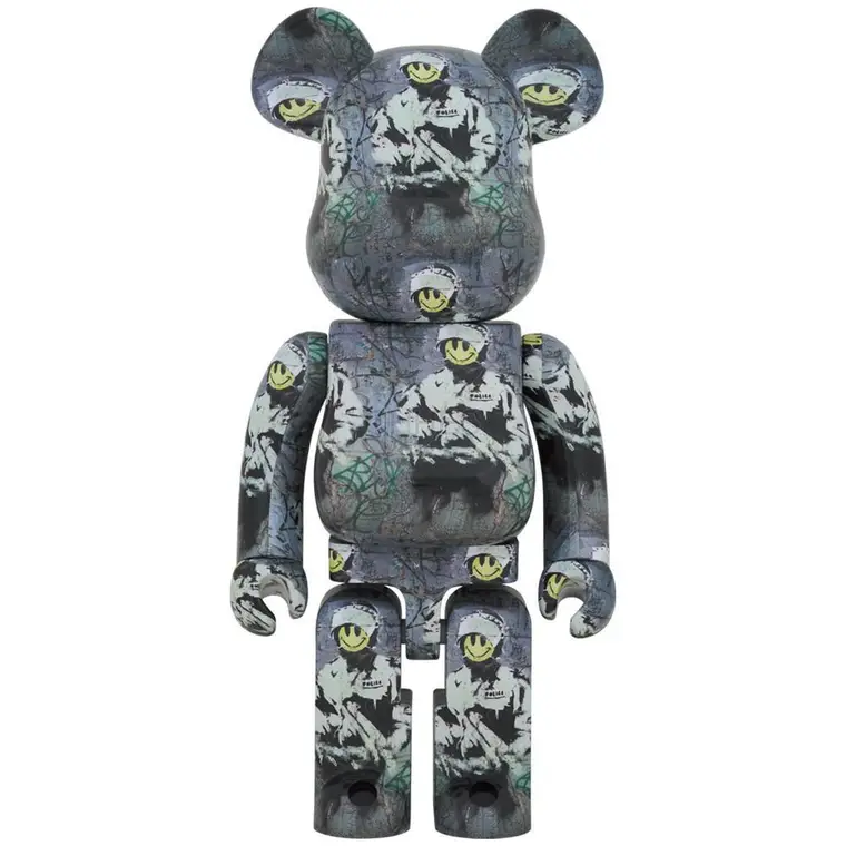 积木熊  BE@RBRICK RIOT COP 1000％